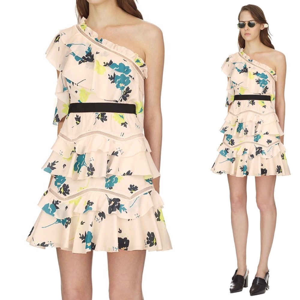 Self-Portrait Floral Frill Dress size 2